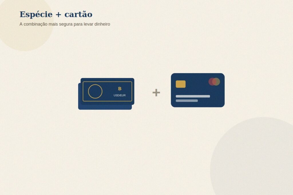 Dólar, euro ou cartão internacional para levar à Tailândia