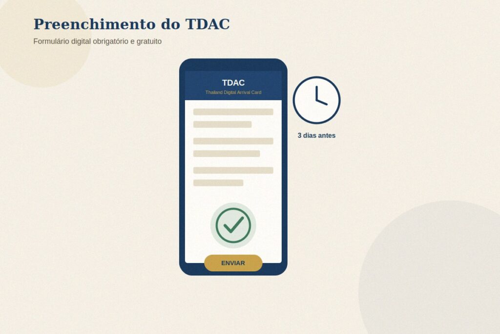 Formulário TDAC obrigatório para entrar na Tailândia em 2026